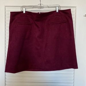 Loft Plus Suede Skirt